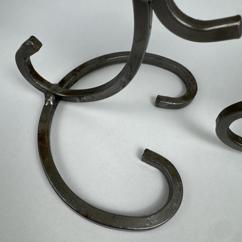 Vtg 80s Dalagruppen Sweden Wrought Iron 4 Taper Candle Holder Scandinavian - Picture 7 of 16